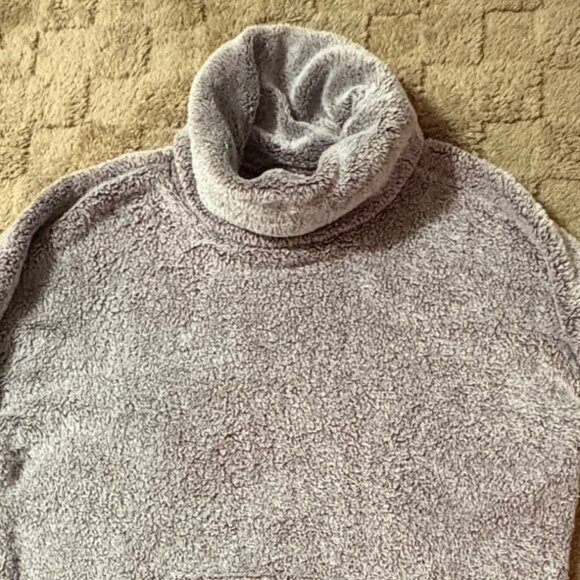 Z By Zella Womens Sherpa Cowl Neck Pullover Sweatshirt Lavender Medium M - Picture 3 of 9